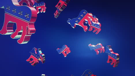 3D-Animated-Democrat-Logo-Rain-US-Motion-Graphic